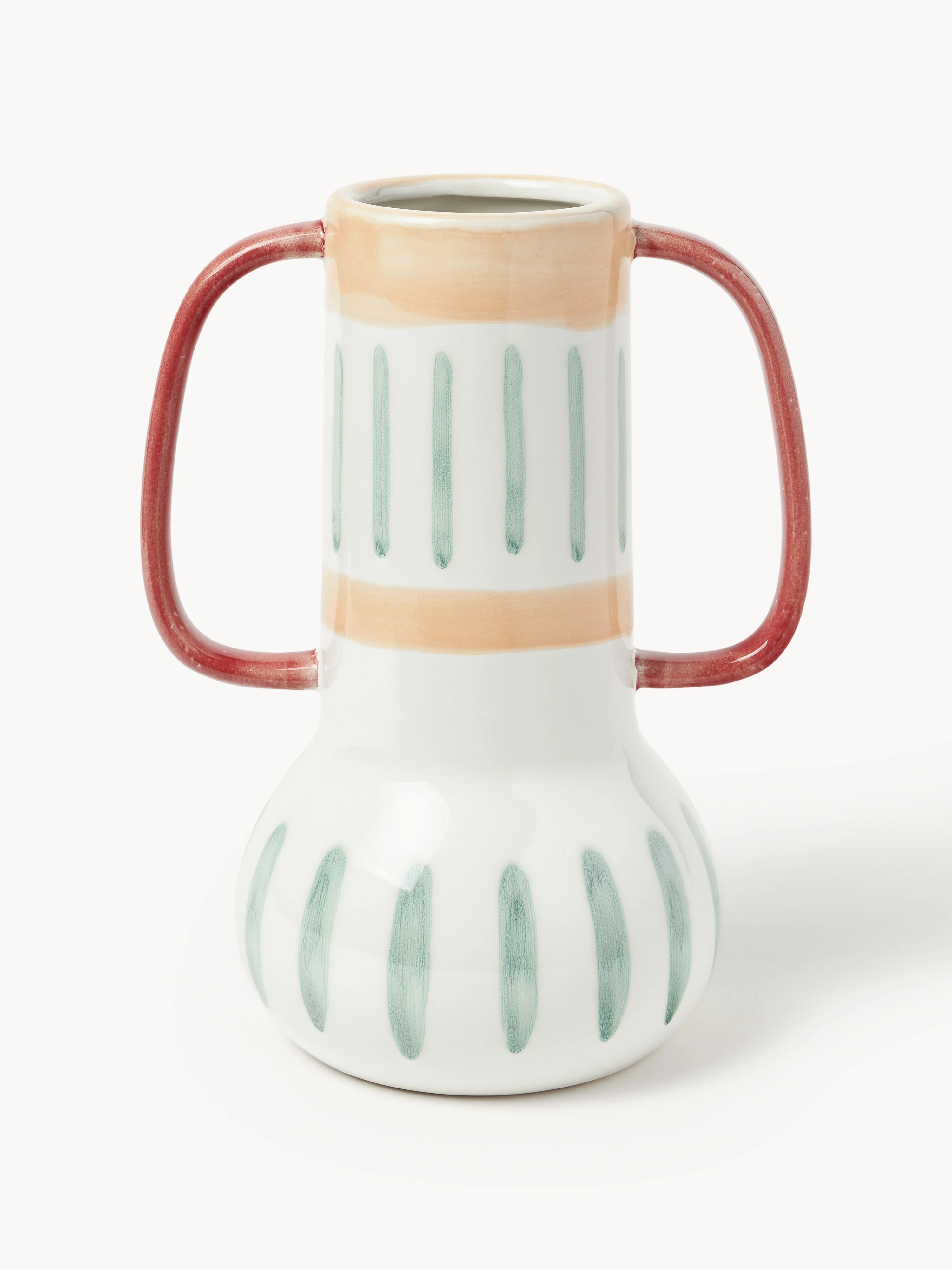Handbemalte Vase Lise, H 30 cm