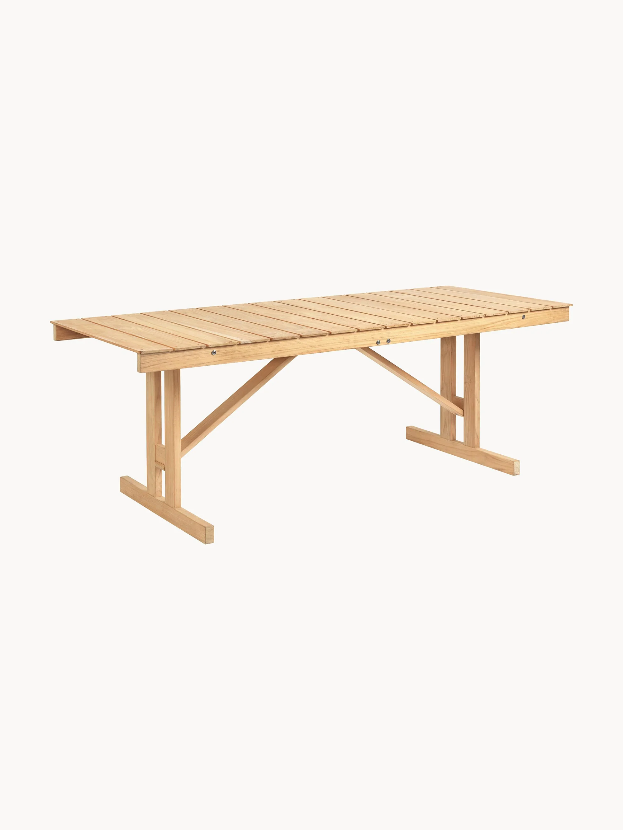 Klappbarer Gartentisch BM1771 aus Teakholz, 195 x 78 cm
