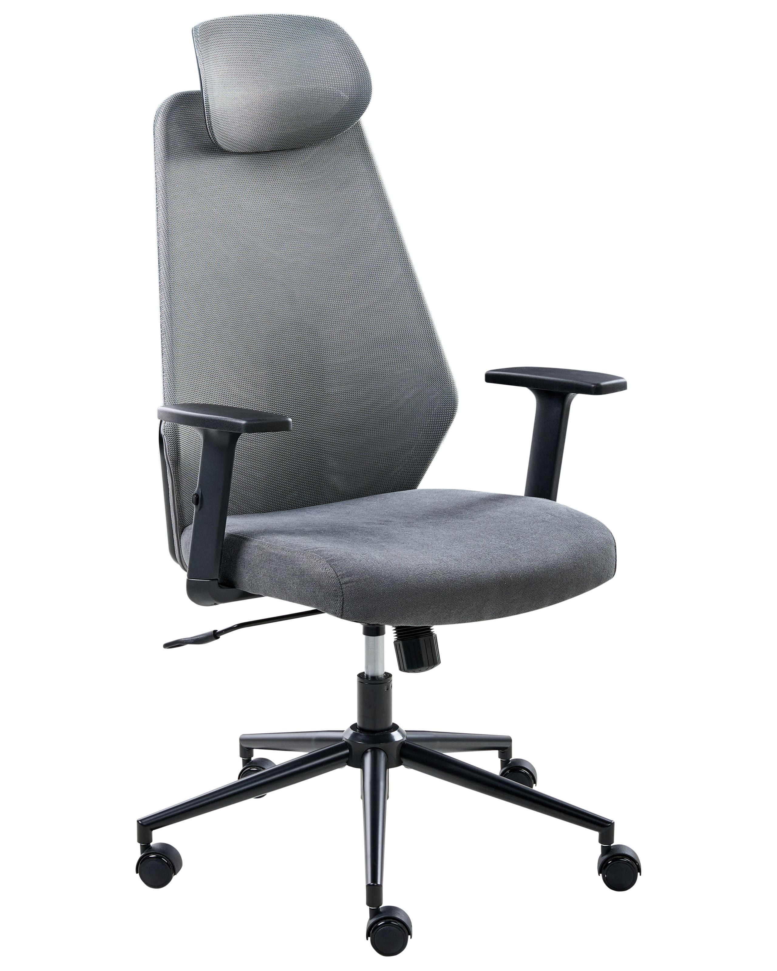 Ergonomiczny fotel biurowy ciemnoszary
