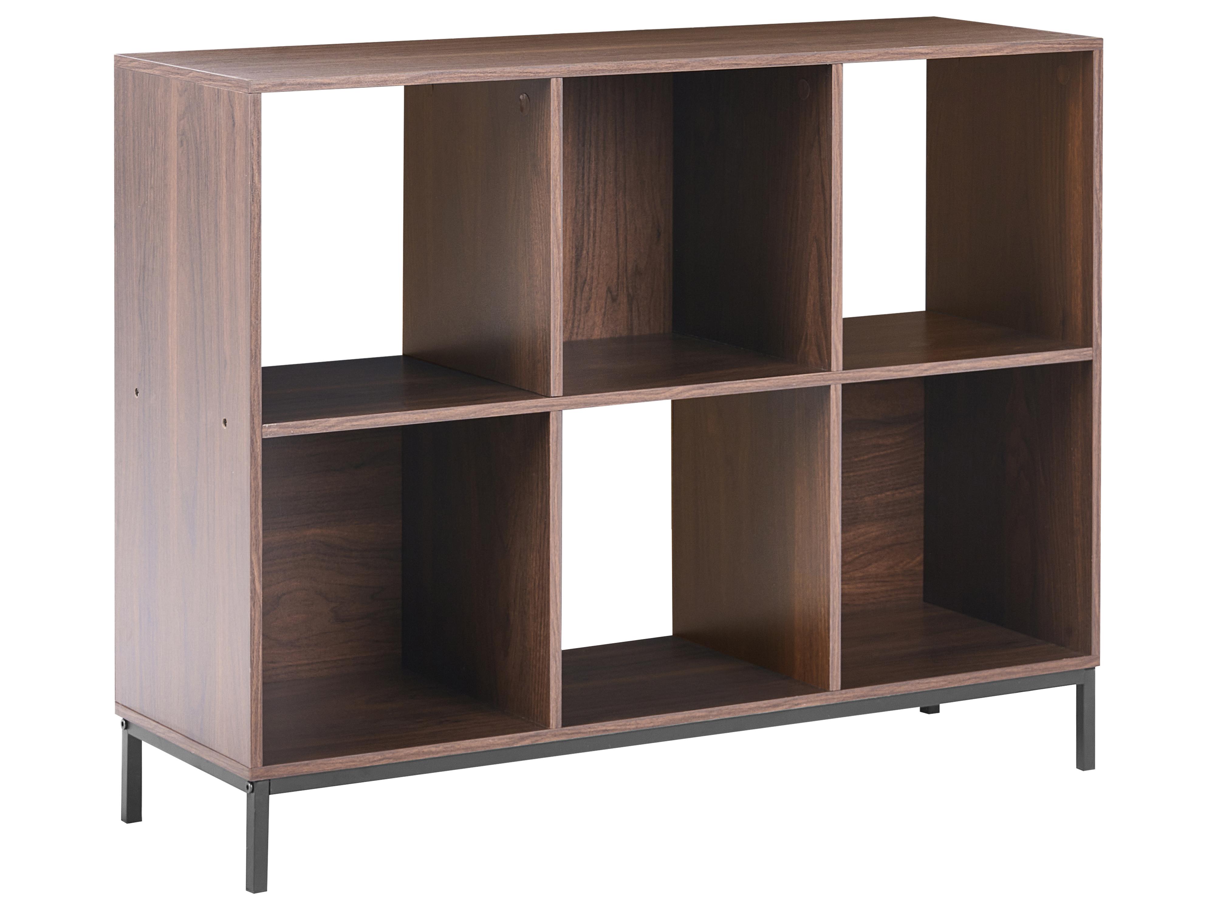 Bookcase PEMBERTON 73 cm Dark Brown