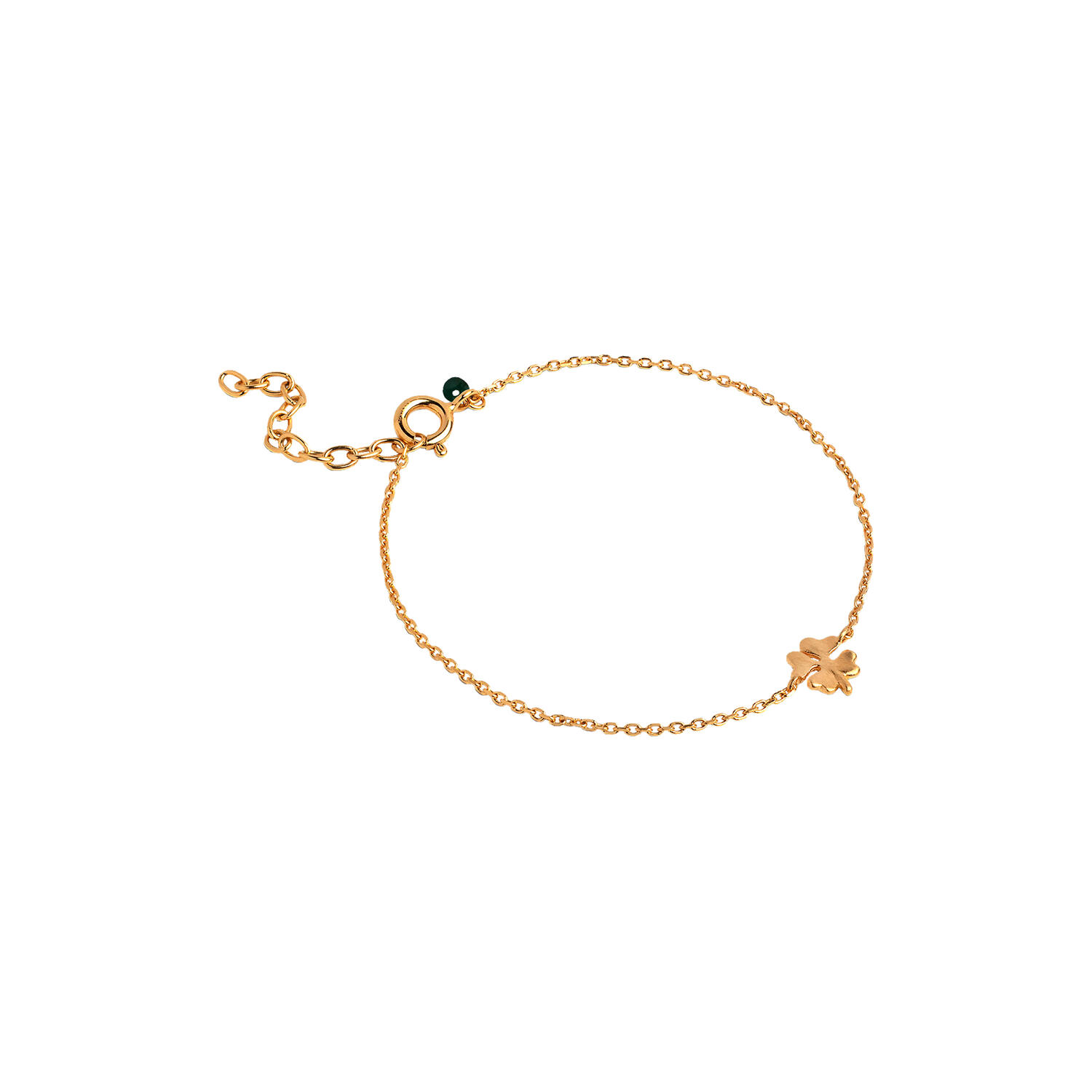 Four-Leaf&nbsp;Clover Armb&aring;nd, forgyldt