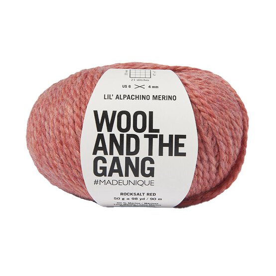Wool and the Gang Rocksalt Red Lil’ Alpachino Merino 50g