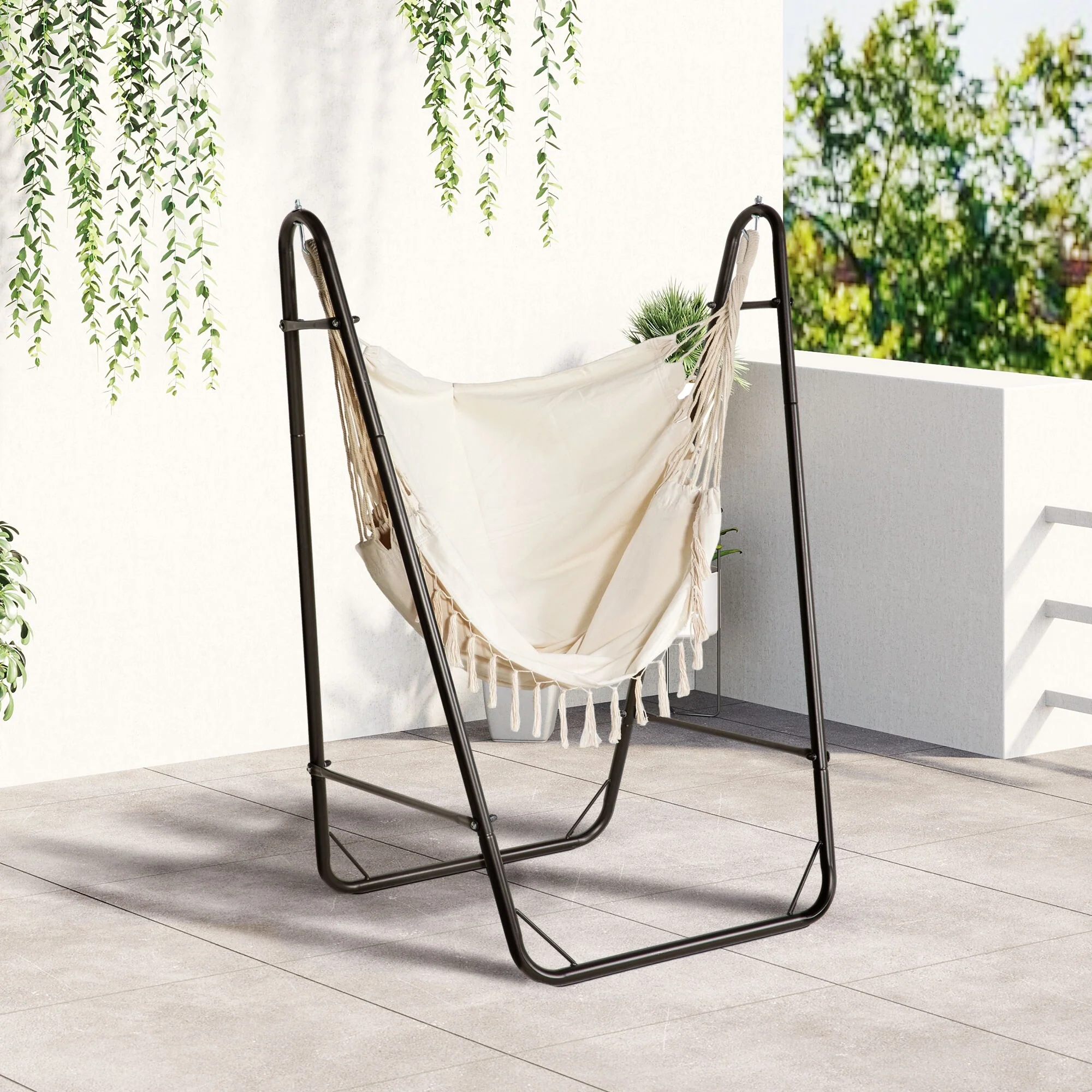 Steel Hammock Chair with U-Stand