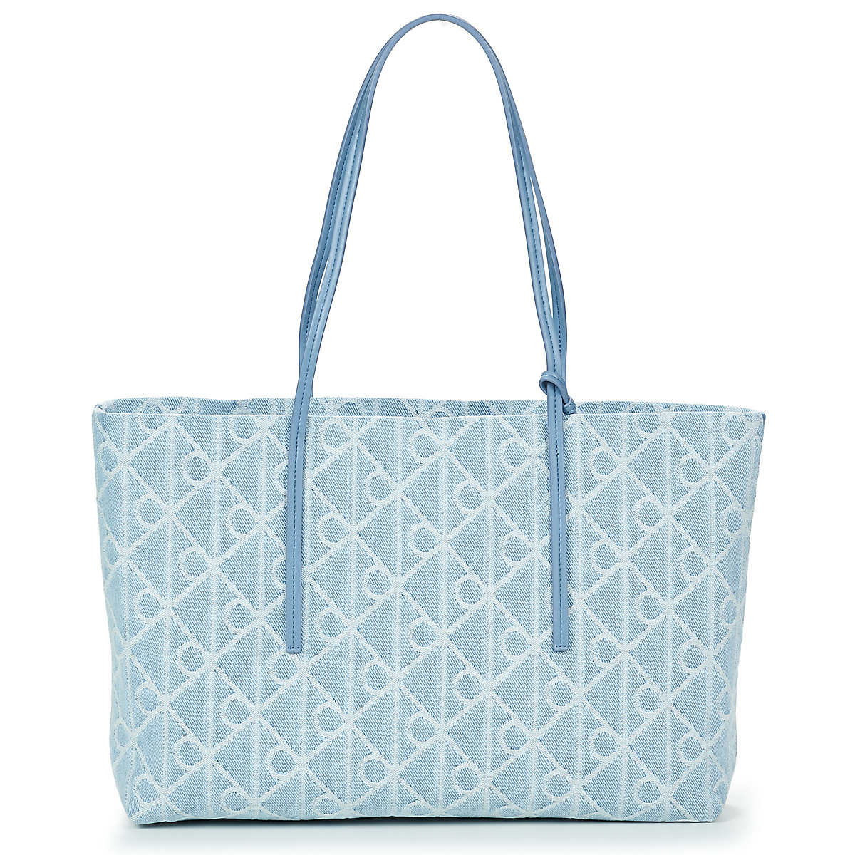 Calvin Klein Jeans - EMBLEM AOP DENIM TOTE W/ POUCH - Jean