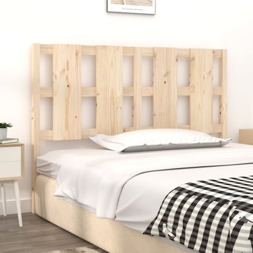 NNEVL Bed Headboard 140.5x4x100 cm Solid Wood Pine