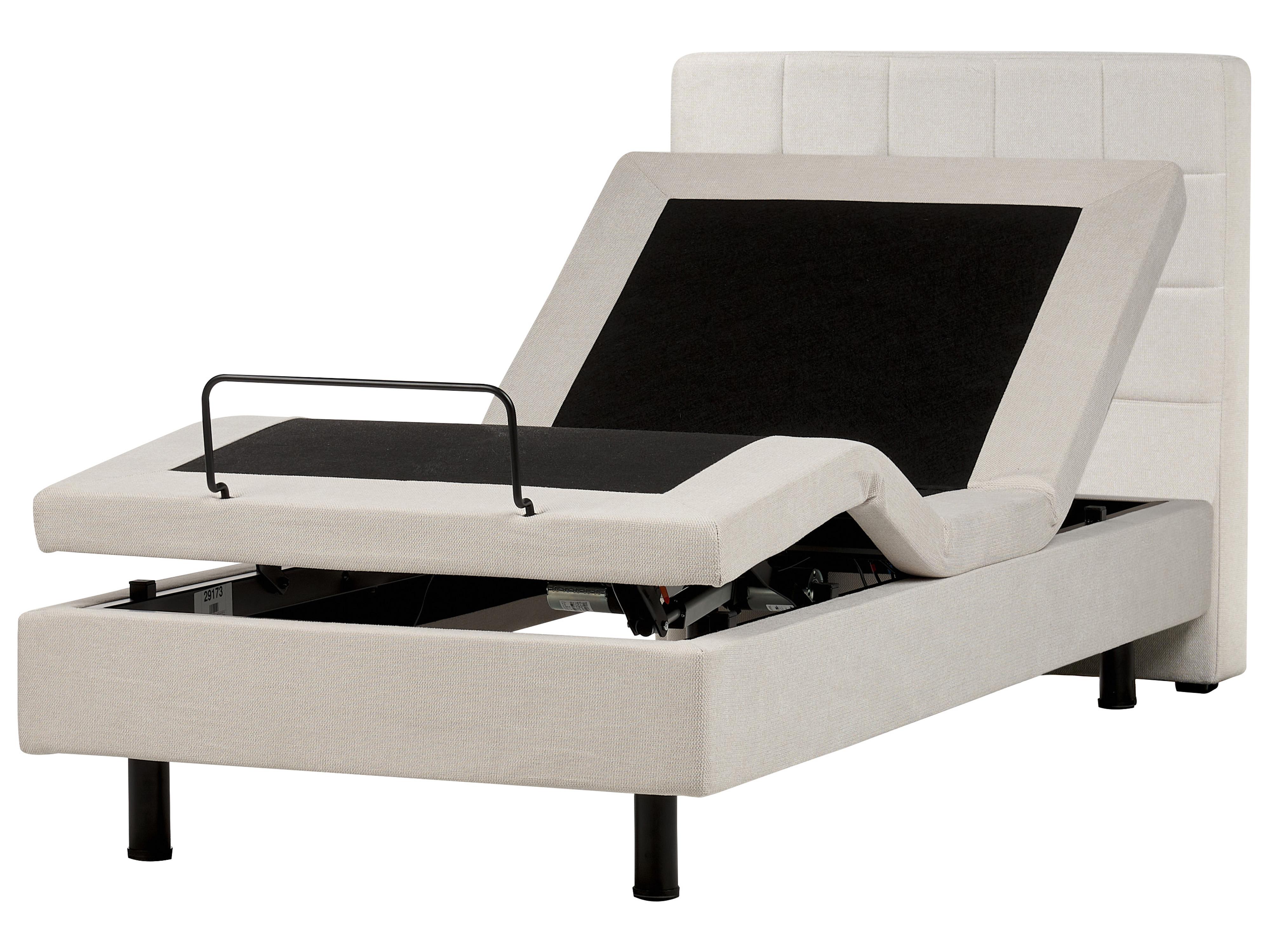 Adjustable Bed Fabric DUKE 160 x 200 cm (EU King Size) Light Beige