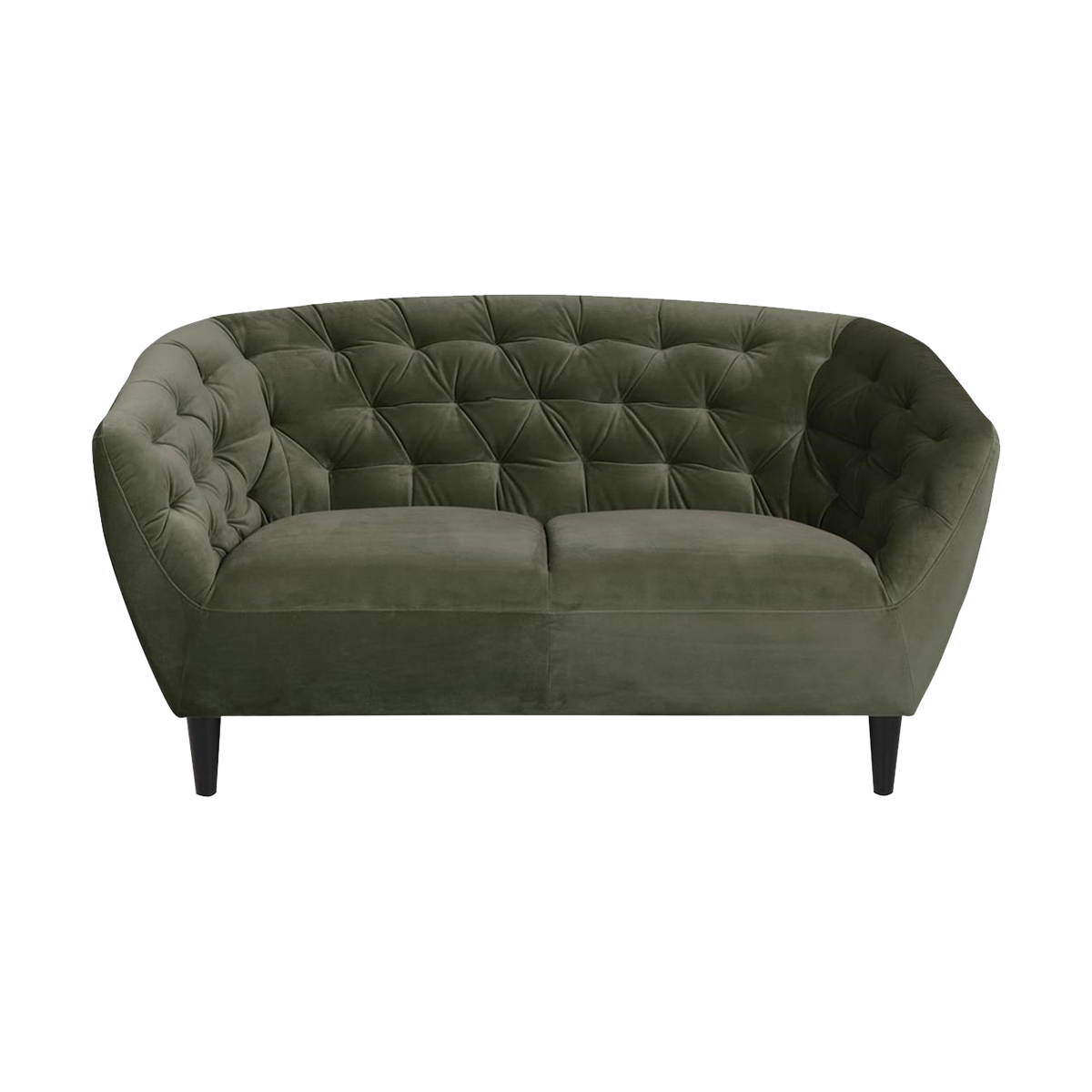 Lisomme Kaat 2 zits bank donkergroen