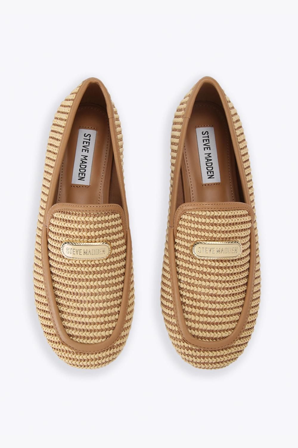 STEVE MADDEN Ridgeview Beige Raffia' Flats
