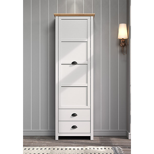 Armoire d'entrée 1 porte et 2 tiroirs L65 cm - LANDSIDE