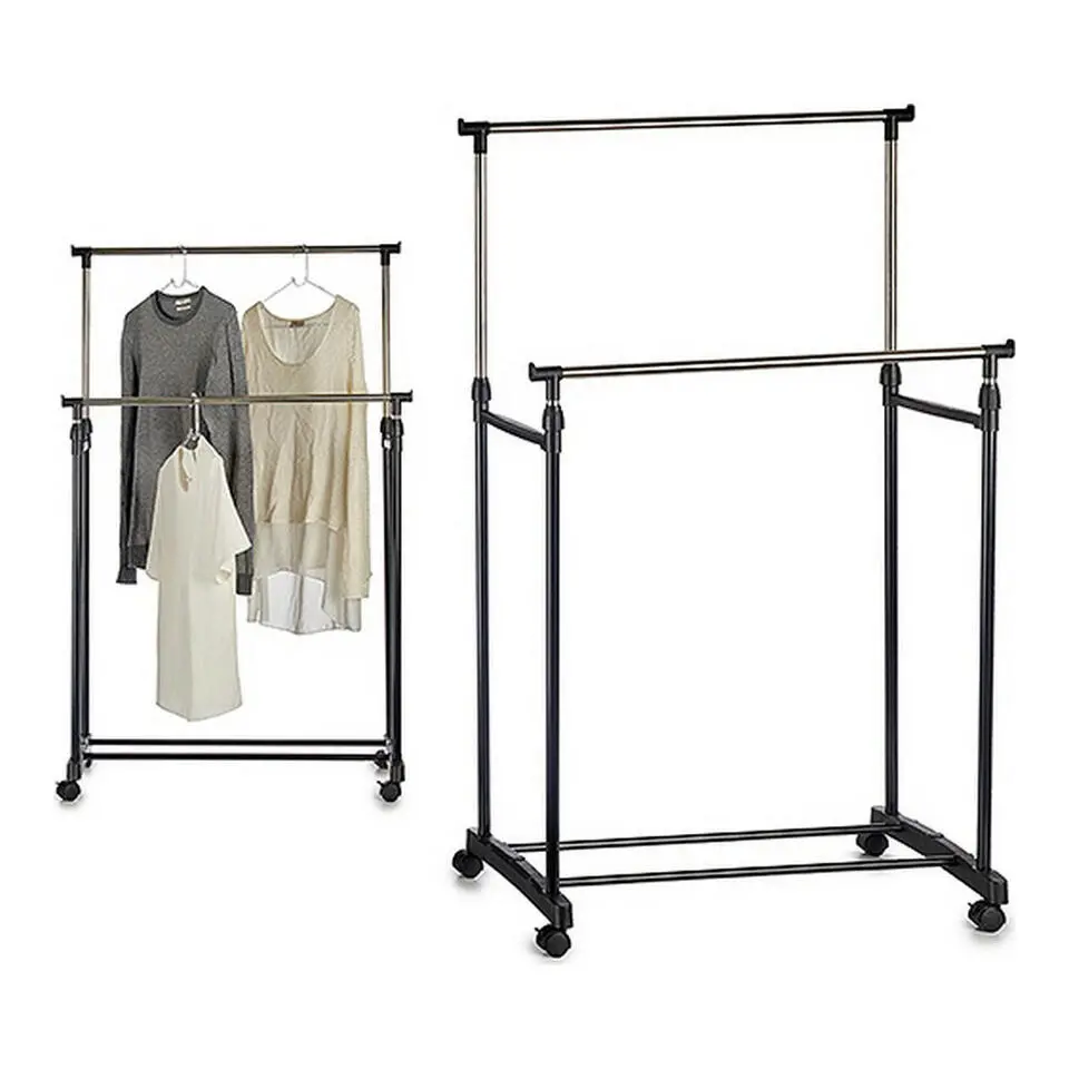 Kipit Kledingrek - mobiel - dubbele stang - 80 cm