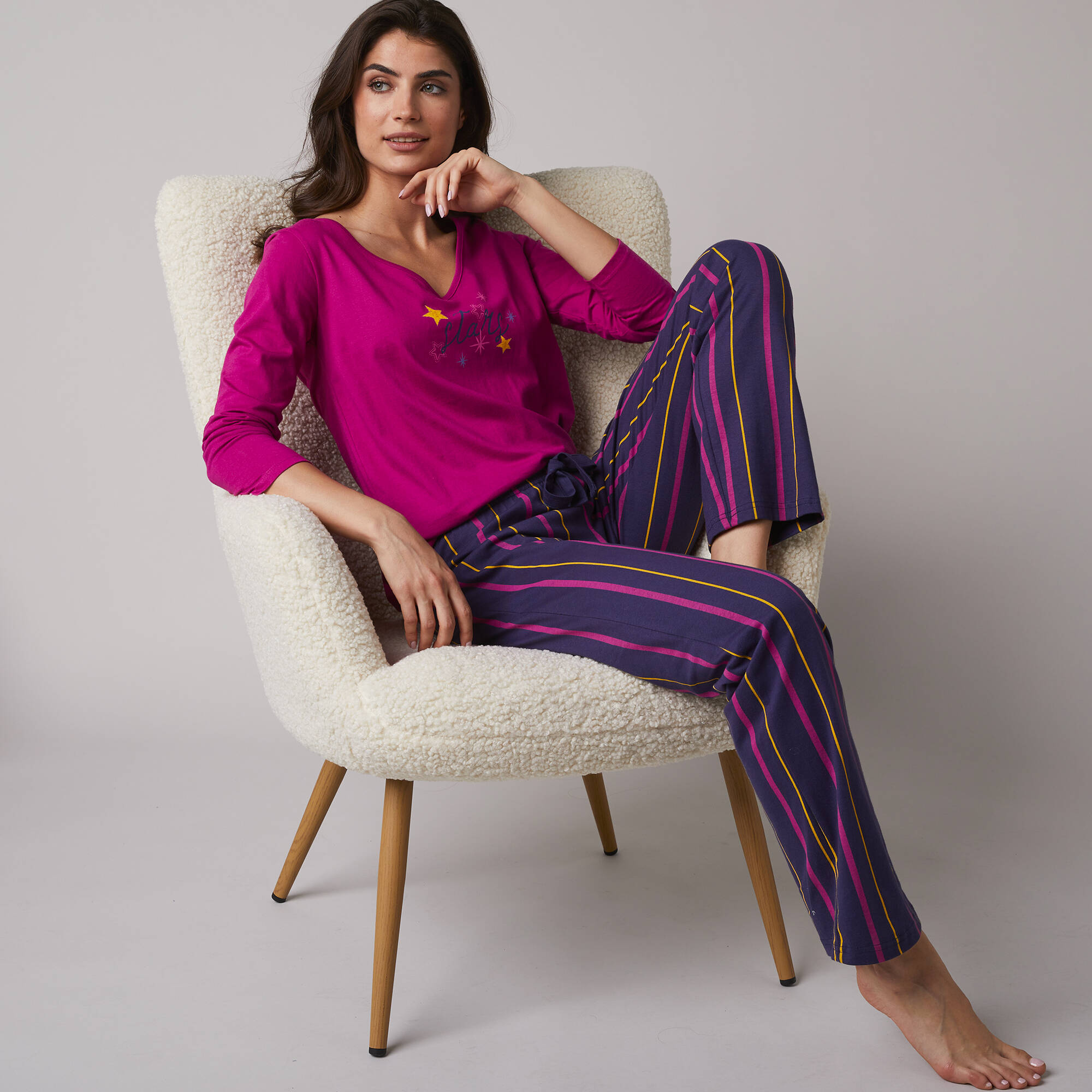 T-shirt de pyjama manches longues imprimé Estrella