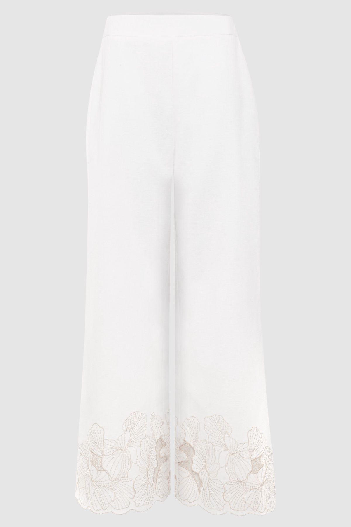 Phase Eight Svea Wide-Leg Broderie Trousers