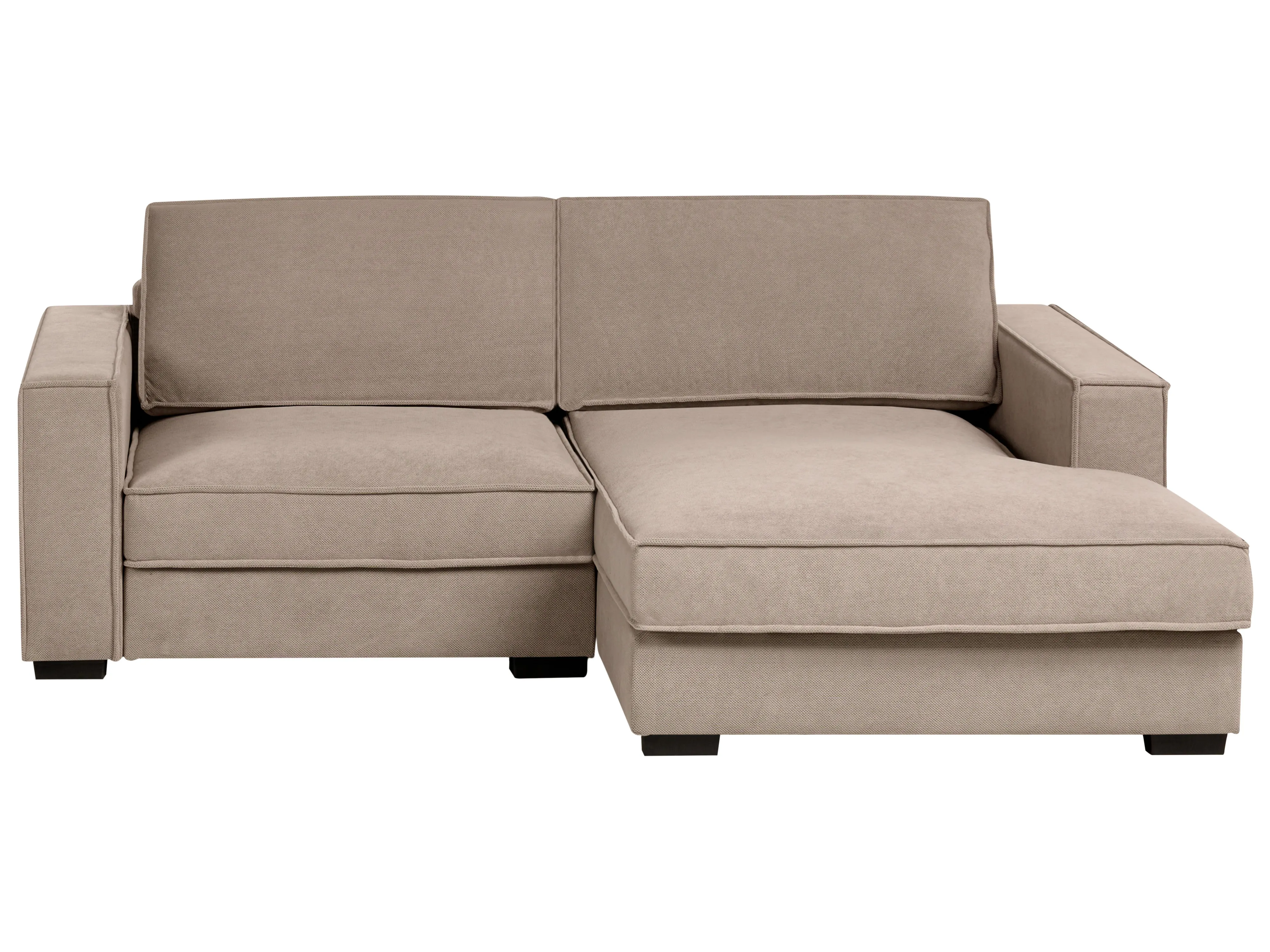 Corner Sofa KOLDING Fabric Taupe Left Hand