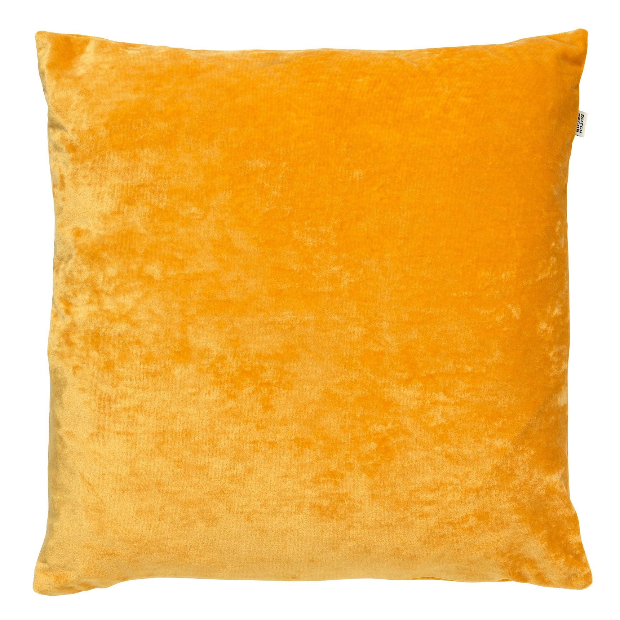 SKY - Coussin - jaune en velours 45x45 cm uni