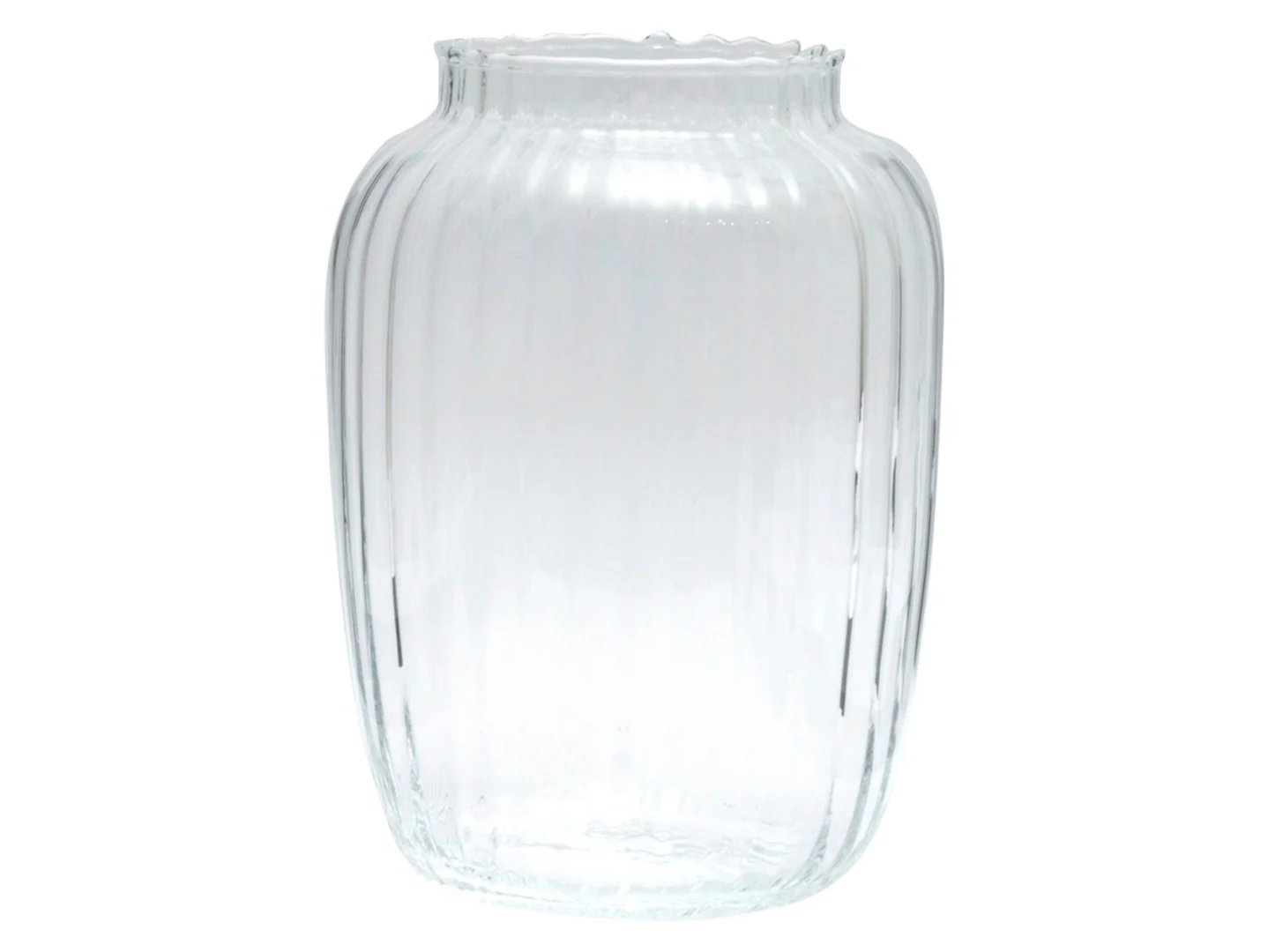 Wazon szklany Frill 20 cm transparentny