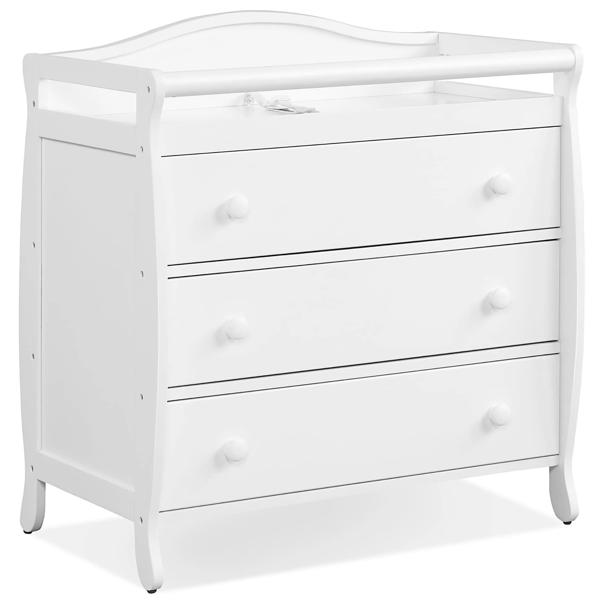 3 Drawer Changing Table Infant Diaper Changing Station with Drawers