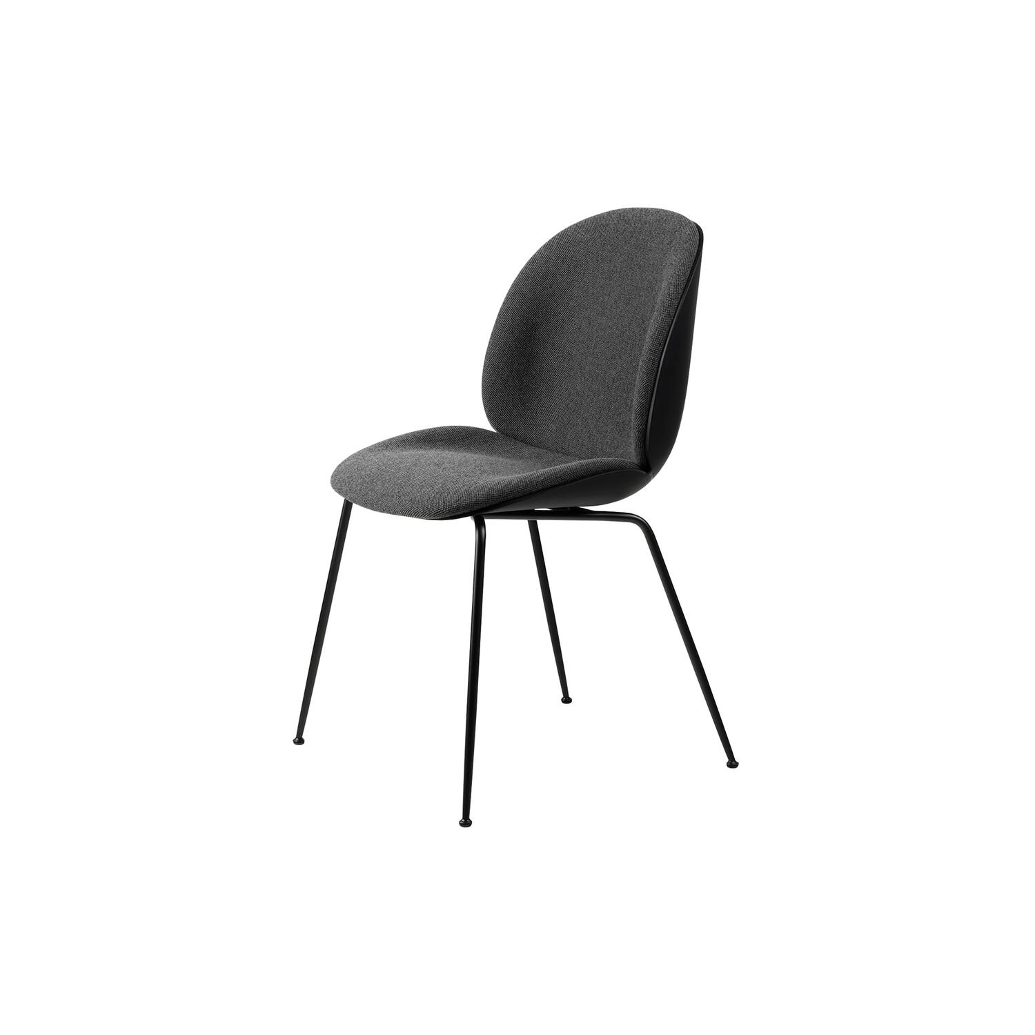 Beetle Dining Chair Front Upholstered, Hallingdal 173/black matt