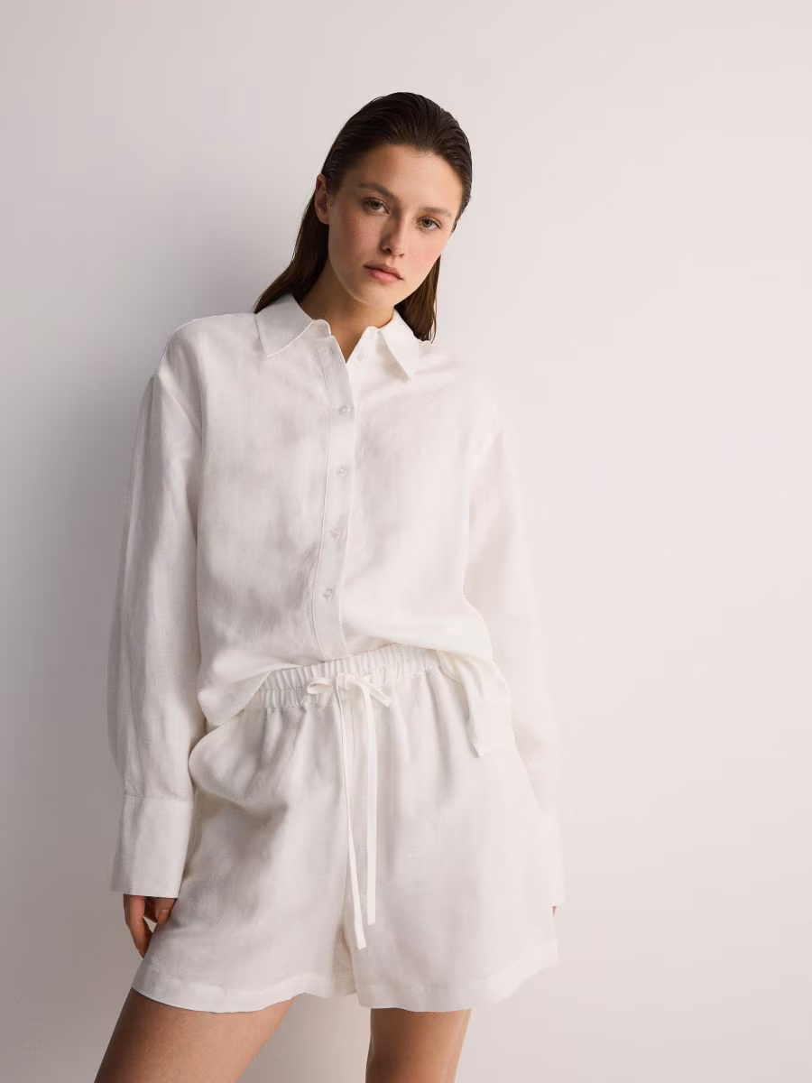 Linen Blend Shorts