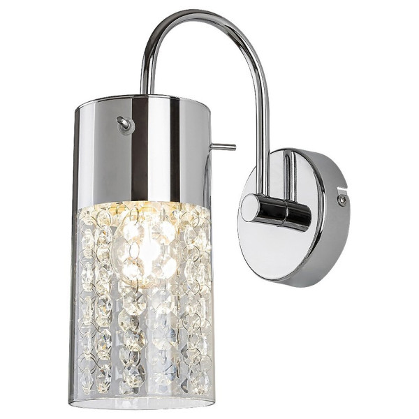 Kinkiet srebrny Niagara 1xE14x40W wym:26,5x11,5x20cm IP44 Rabalux