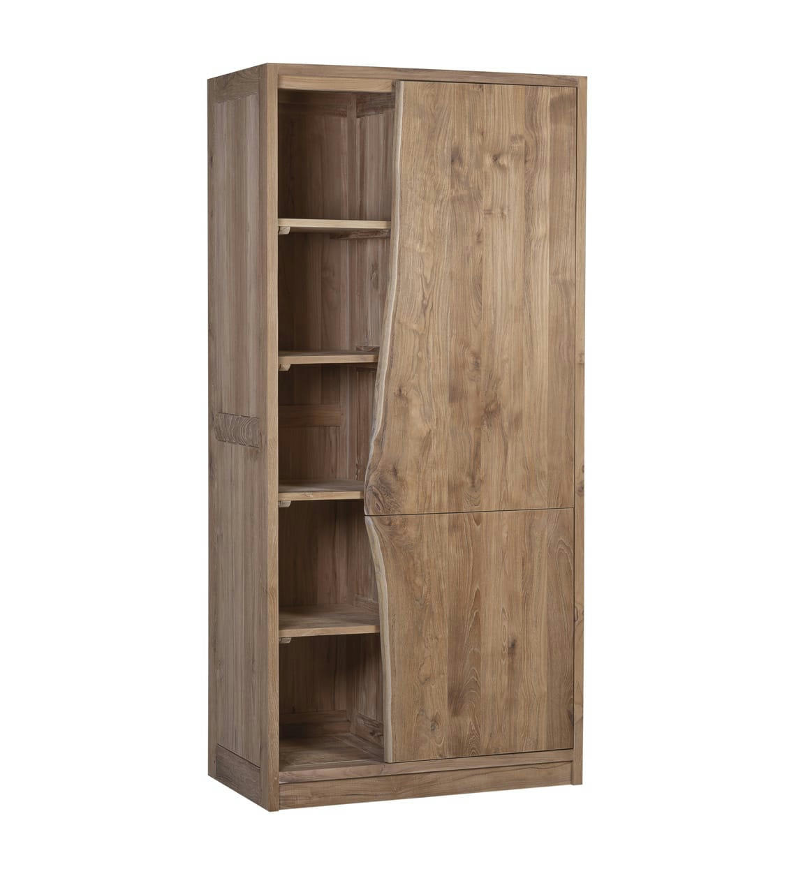 ATLANTA - Armoire en bois beige, H 190 cm