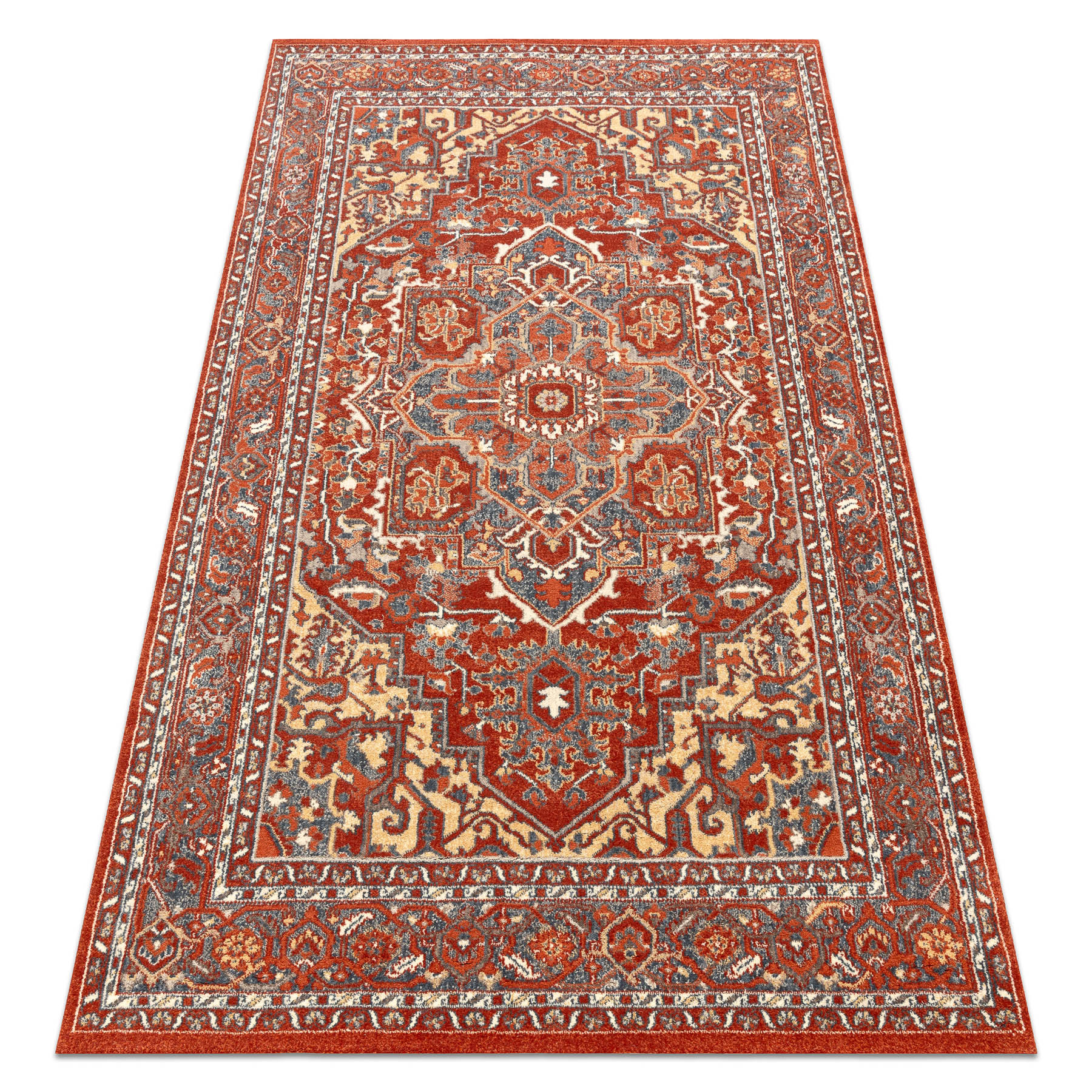 Dywan LEGEND 468 10 GB300 wełniany OSTA - Ornament, ramka 80x160 cm