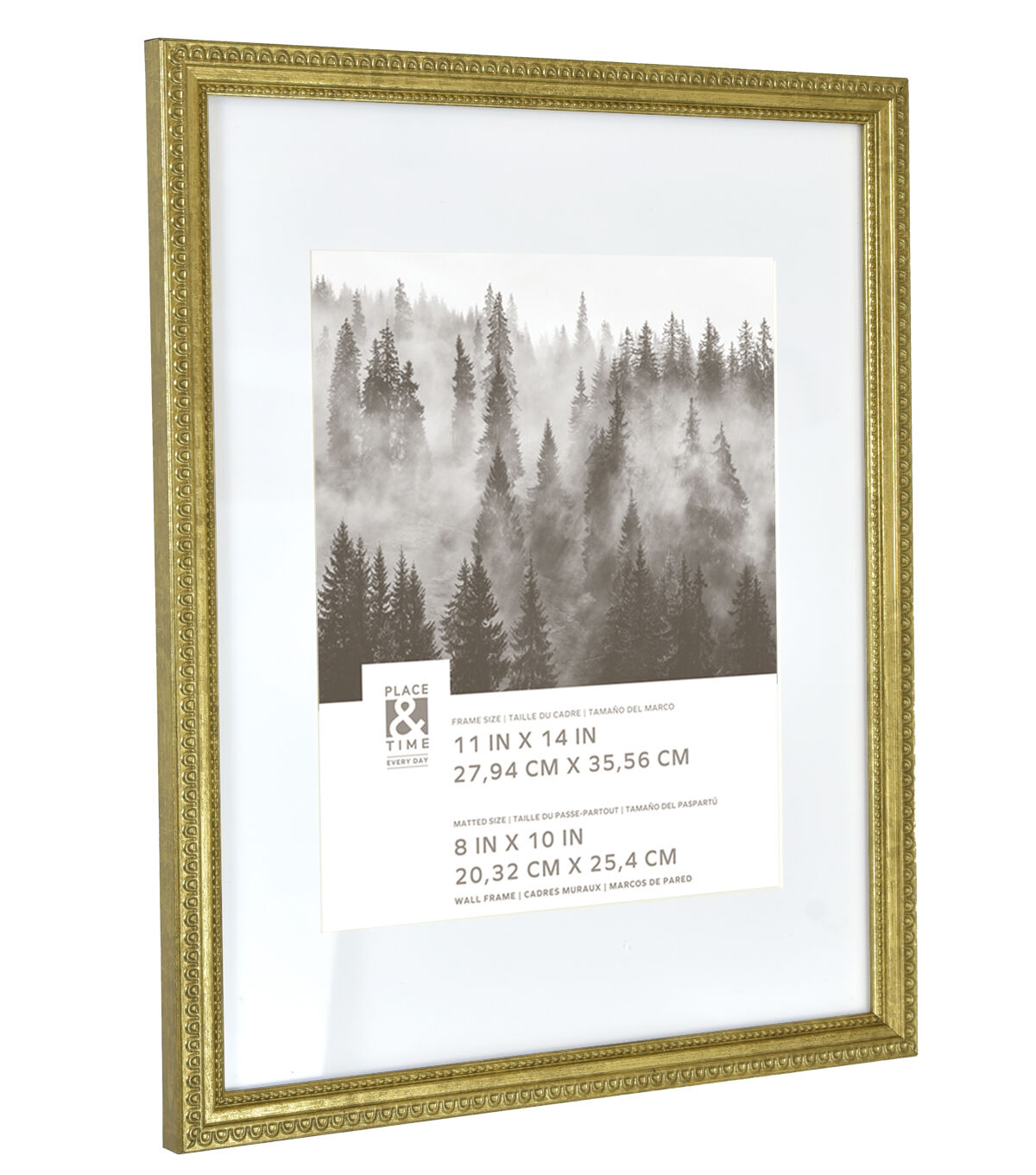 11 x 14 Matted to 8 x 10 Bronze Wall Frame by Place & Time