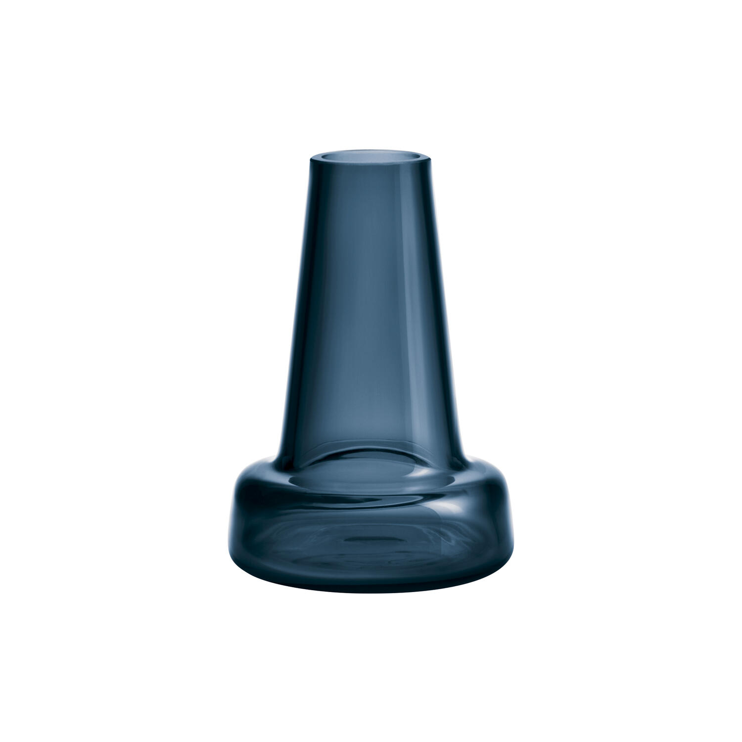 Flora vase, mørk bl&aring;