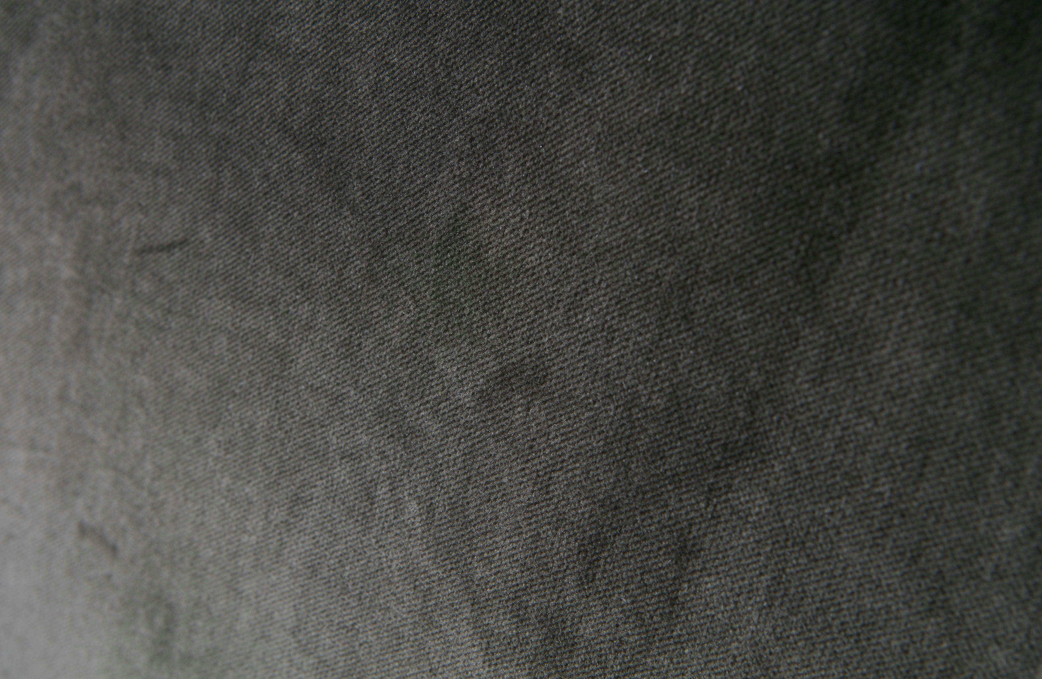 SARA - Pouf rond velours S vert kaki