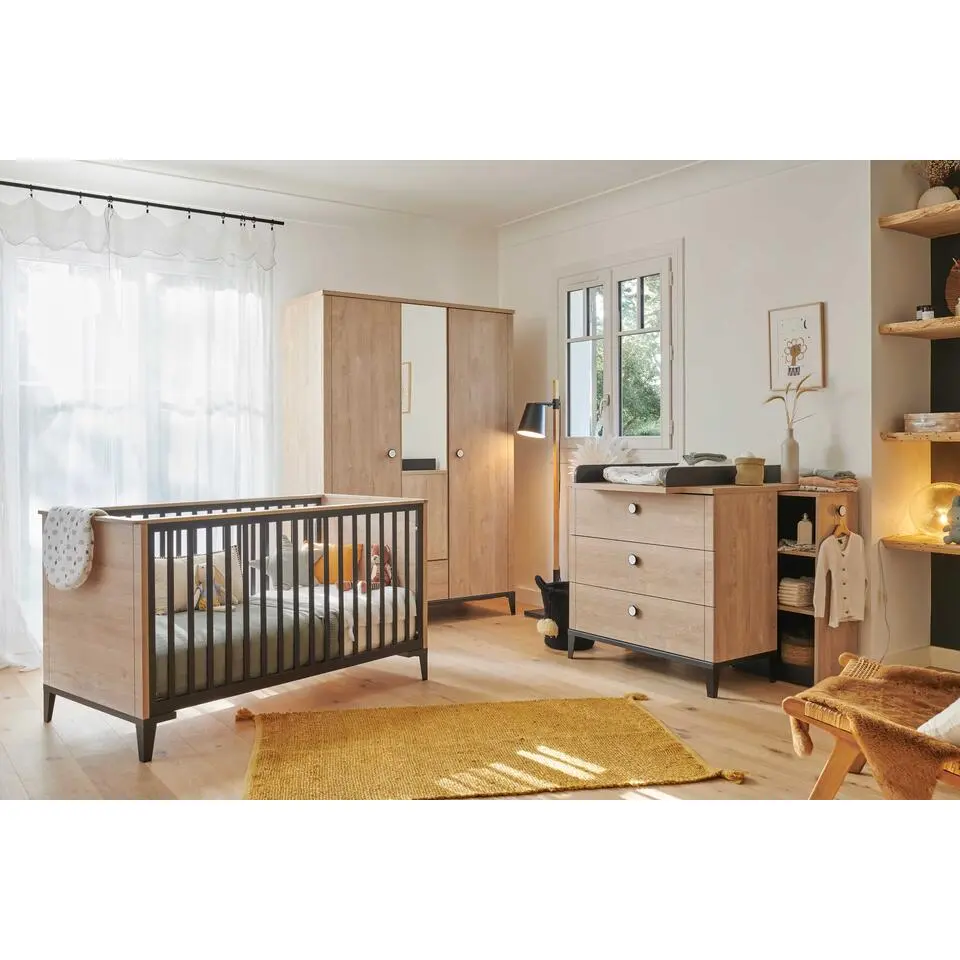 Meegroeibed Marcel - 70 x 140 cm - Blonde Oak-design