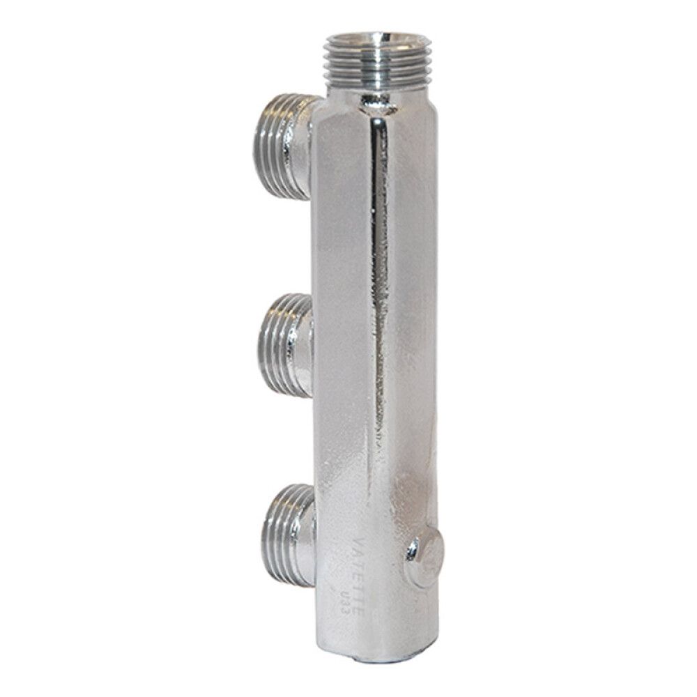 VEGGFORDELER VATETTE 3-RØR 40CC 15MM G3/8