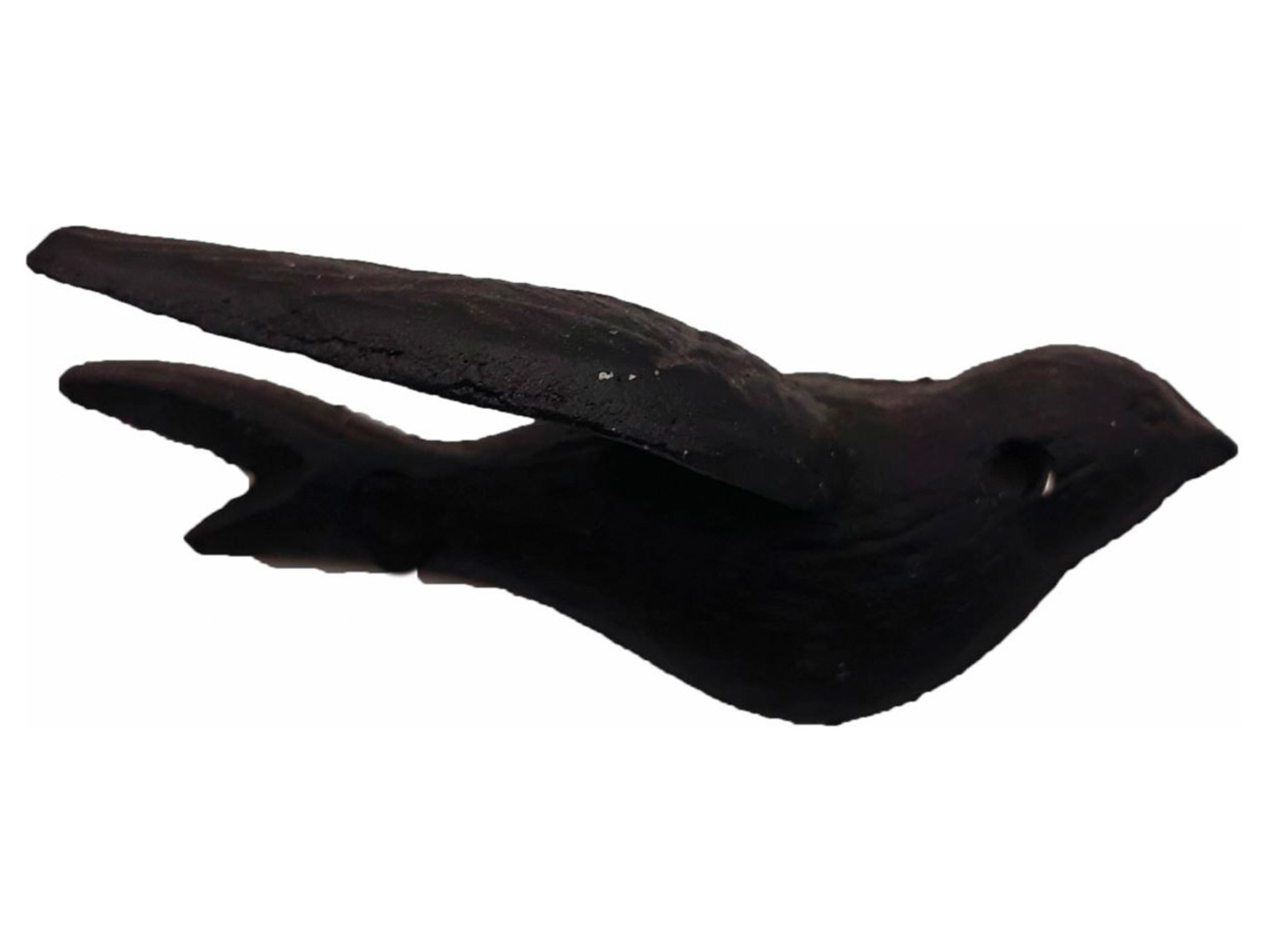 Figurka metalowa Jaskółka 5 cm czarna