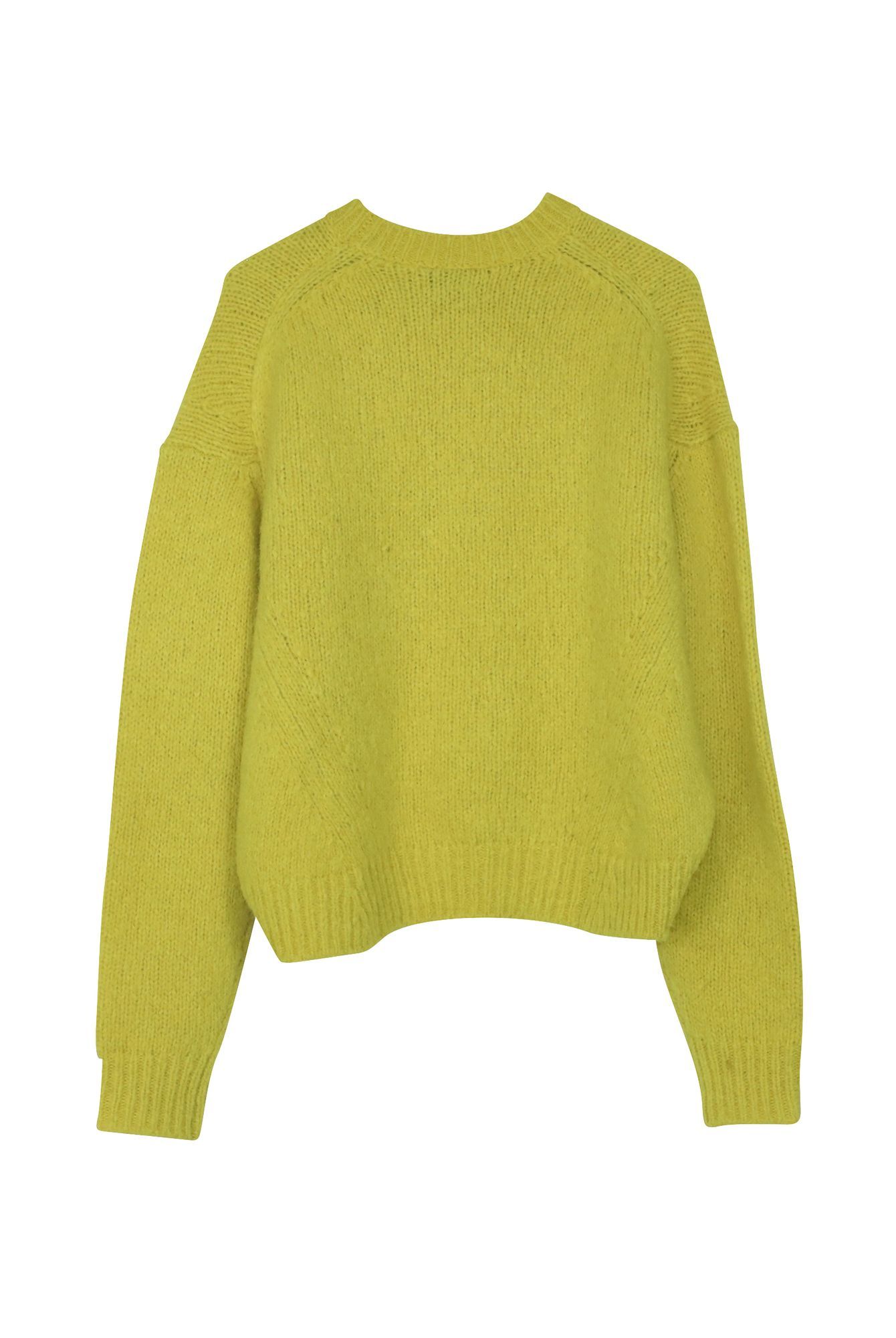 Acne Studios Preloved Oversized Jumper in Yellow Shira Alpaca