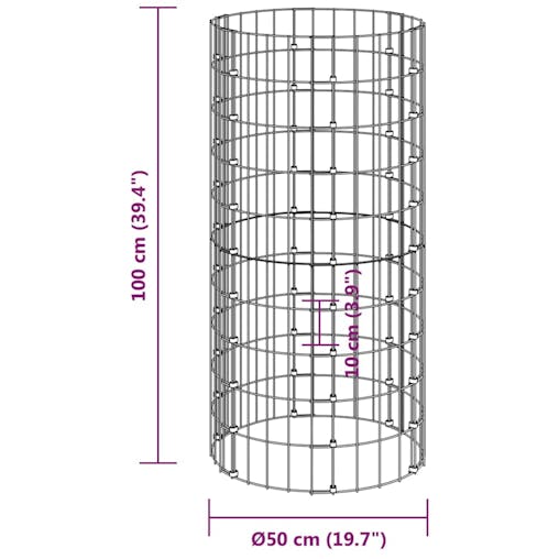 NNEVL Garden Composter &Oslash;50x100 cm Galvanised Steel