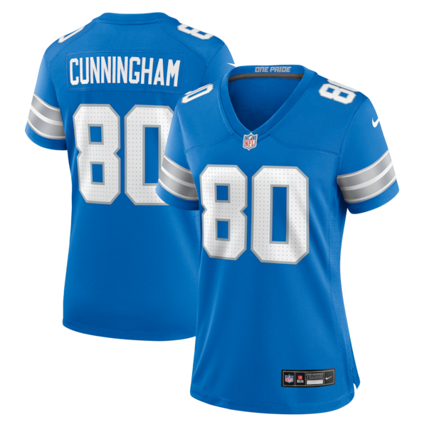 Malik Cunningham Detroit Lions Nike Women's Team Game Jersey -  Blue