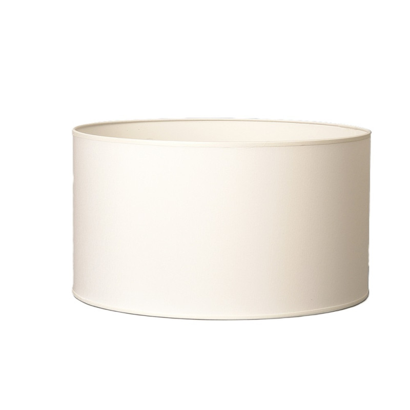Abat-jour Tubo en coton blanc Ø 50 cm NIEDERAU