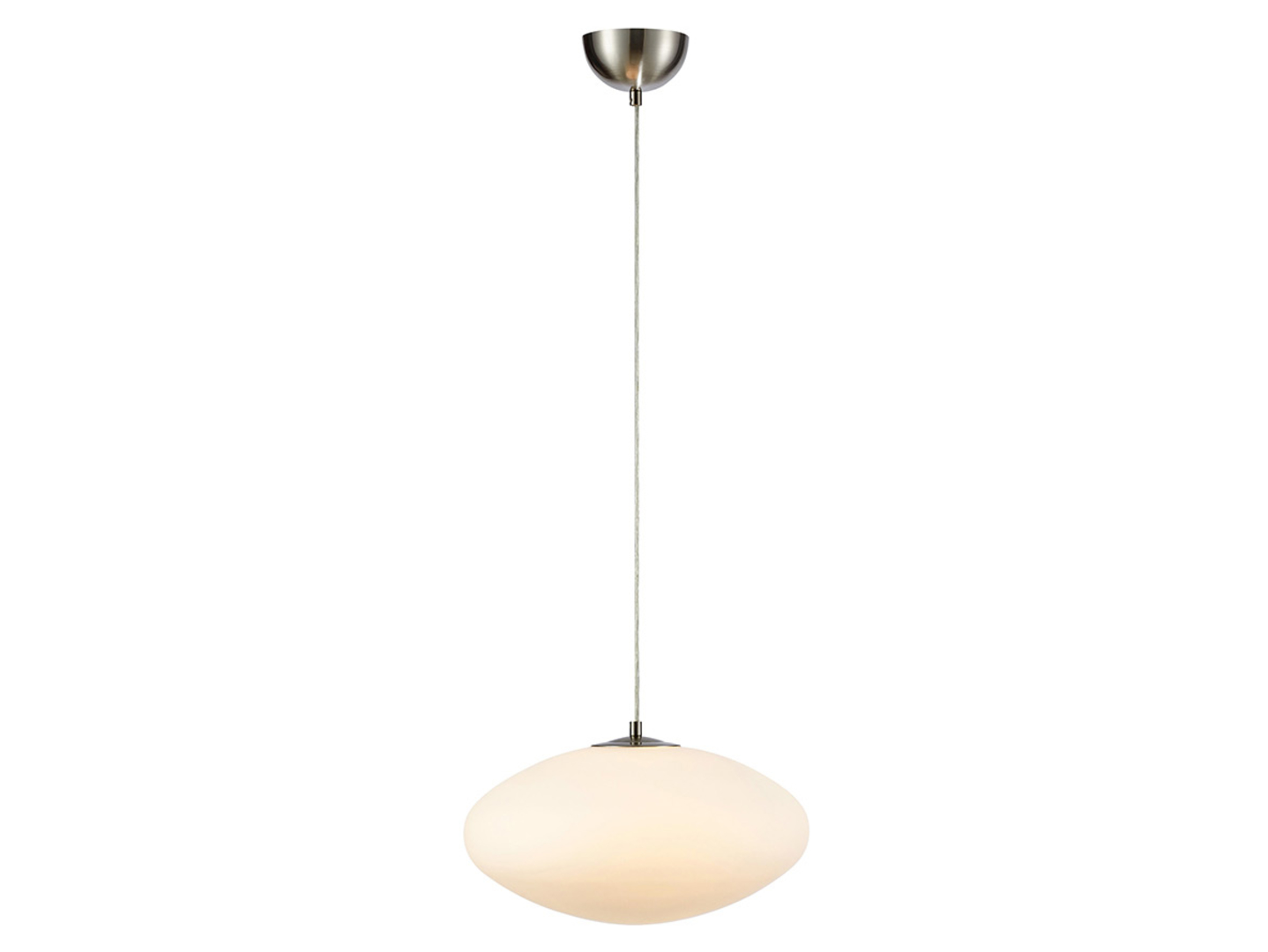 Lampa wisząca Locus metalowa biało-srebrna