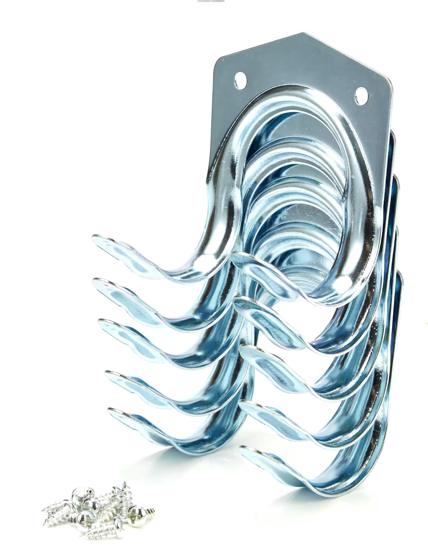 Mastercraft Wall Mount Tool Storage Double Hook Set, Up to 11.3-kgs, 5-pk