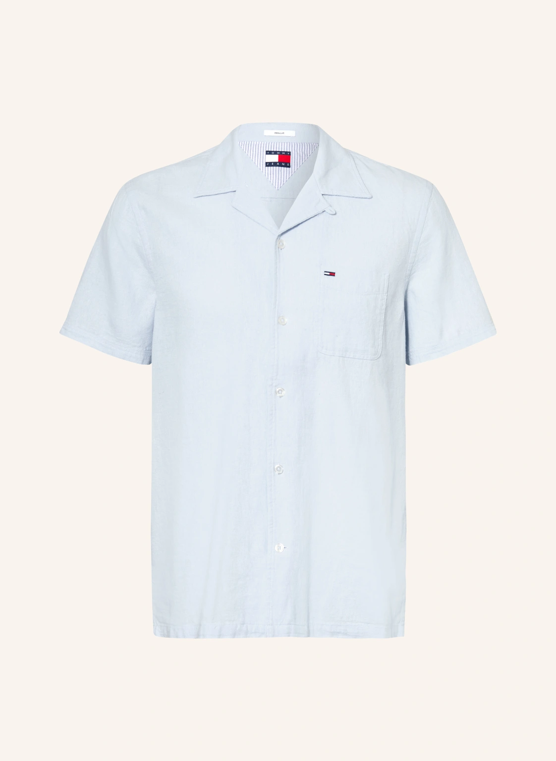 TOMMY JEANS Resorthemd Comfort Fit mit Leinen