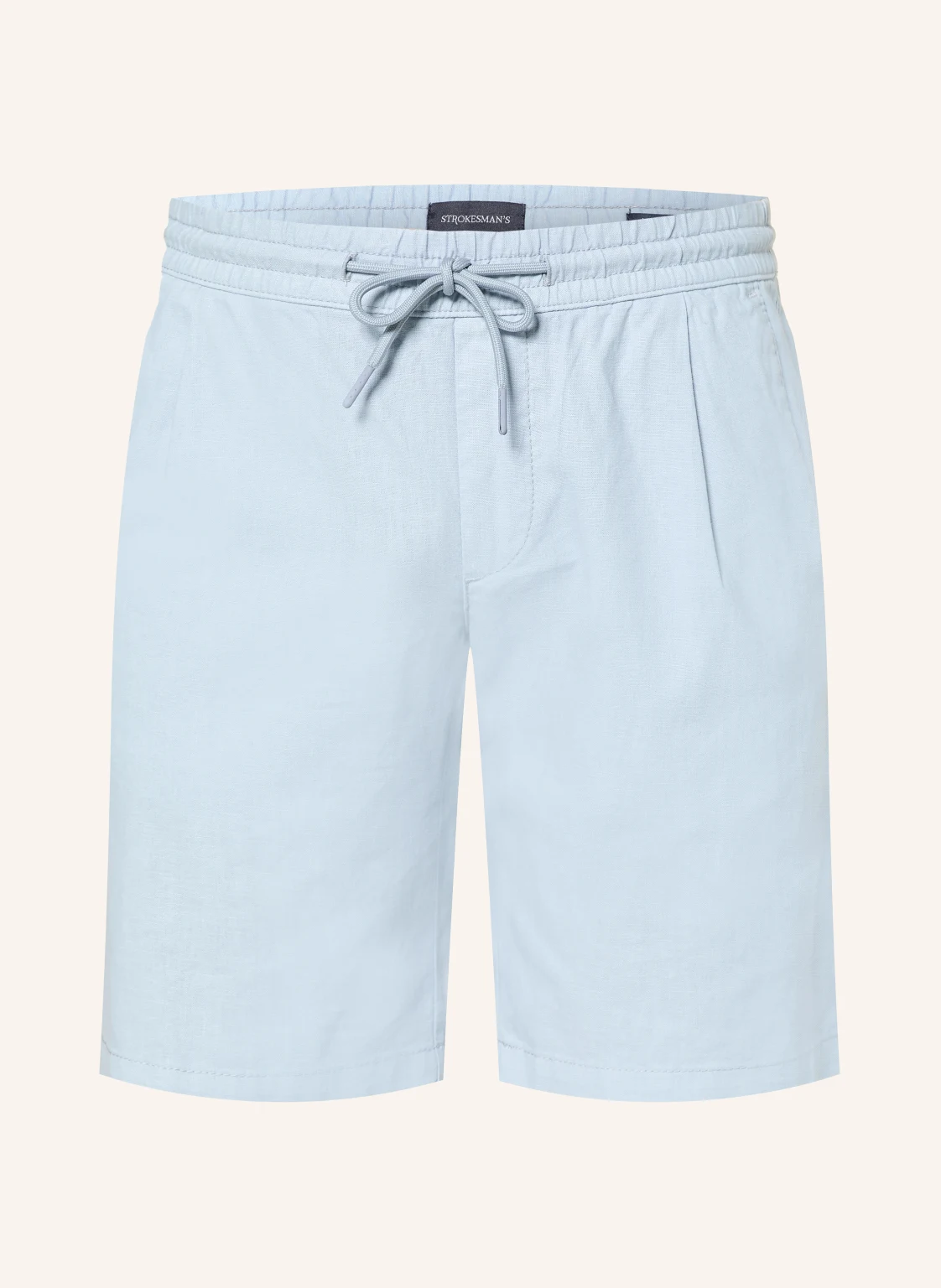 STROKESMAN'S Shorts Regular Fit mit Leinen