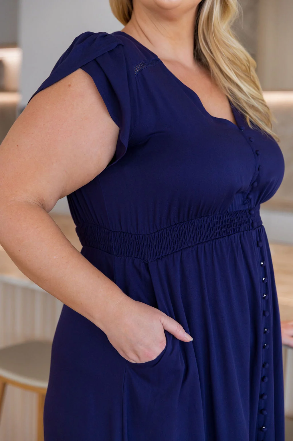 Louisa Maxi Dress in Midnight