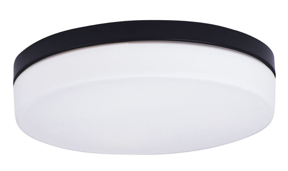 Plafon czarny okrągły 40cm ODA 3xE27x40W IP44 Maxlight