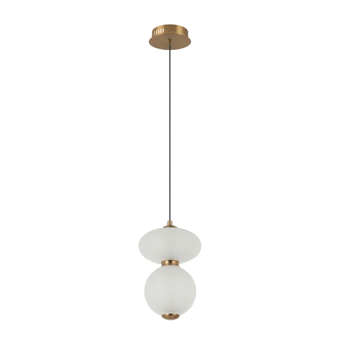 Lampa wisząca NICO złota LED 1x8W Ciepła biel 825lm Italux