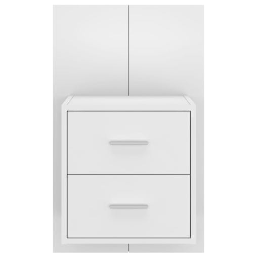 NNEVL Wall-mounted Bedside Cabinet White