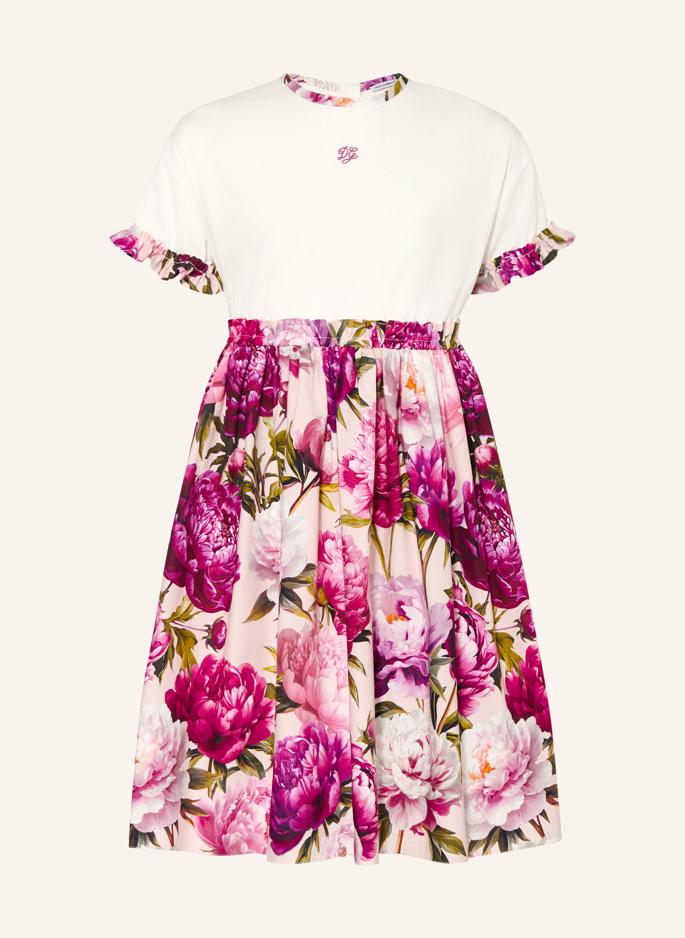 DOLCE & GABBANA Kleid im Materialmix