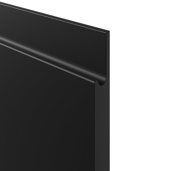 Façade de cuisine 1 porte Garcinia noir mat l. 44,7 x H. 71,5 cm GoodHome