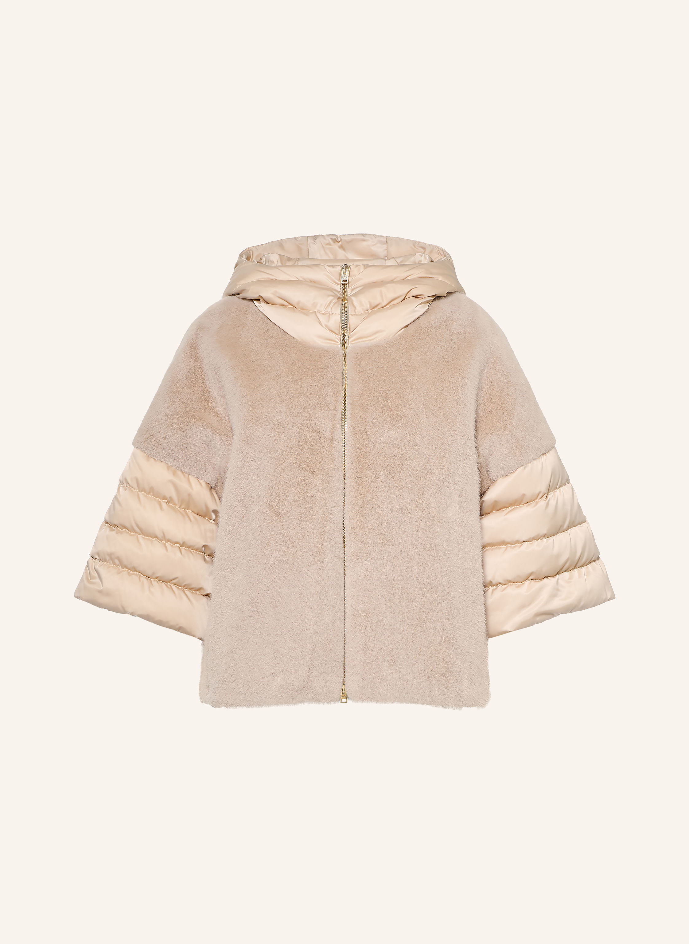 HERNO Daunenjacke aus Kunstfell mit 3/4-Arm