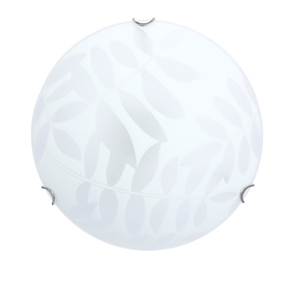 Plafonchromowany biały okrągły 30cm LETYCJA 1xE27x40W IP20 Candellux