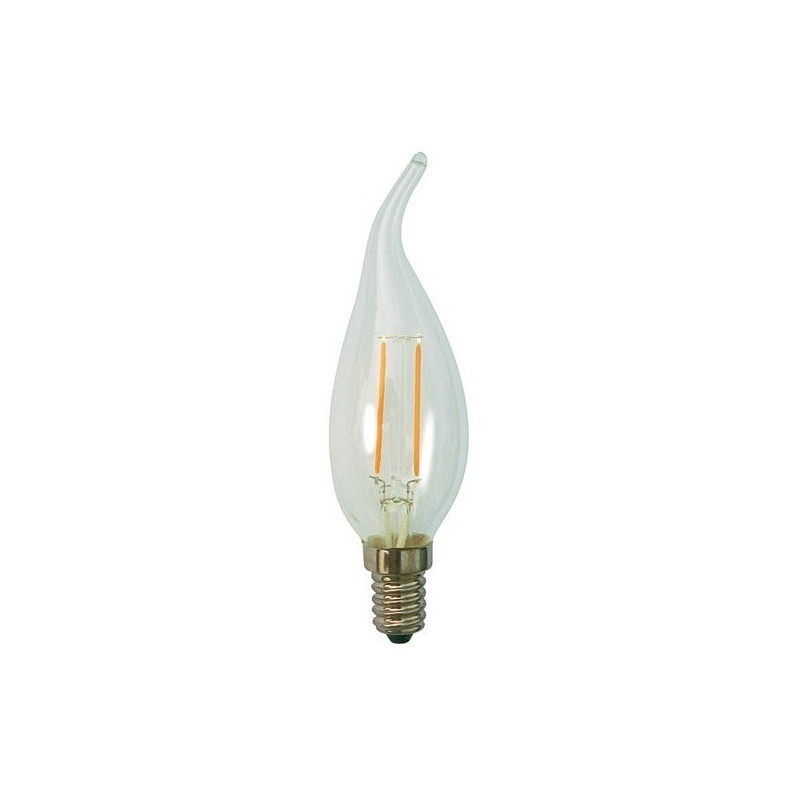 Ampoule coup de vent filament LED E14 2 W 250 lm blanc chaud SYLVANIA