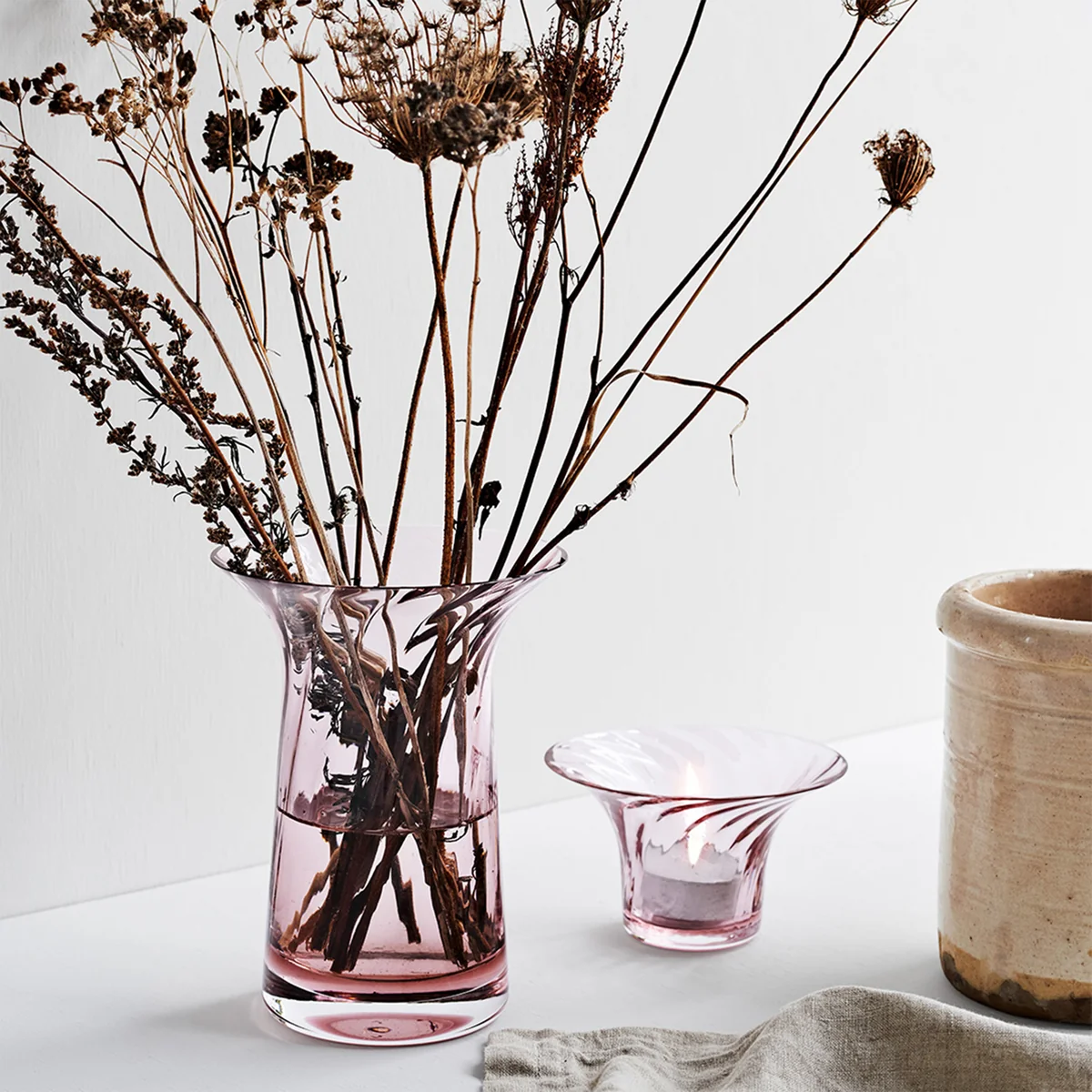 Rosendahl - Filigran Optic Anniversary Vase, H 16 cm, blush