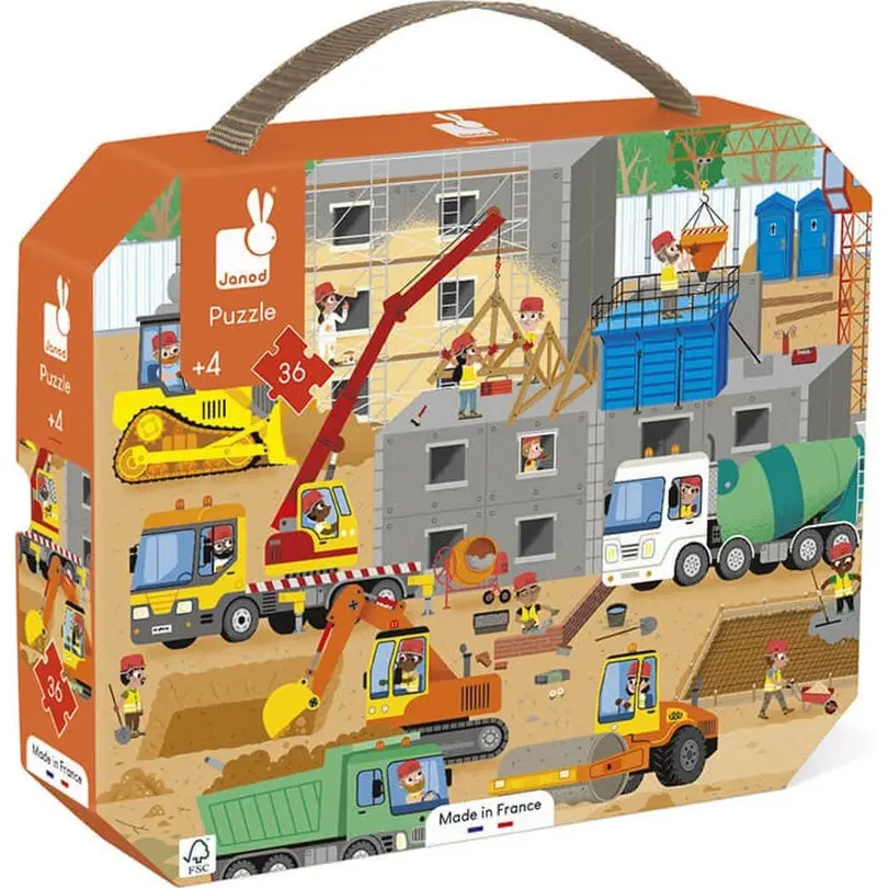 Puzzle 36-teilig Baustelle